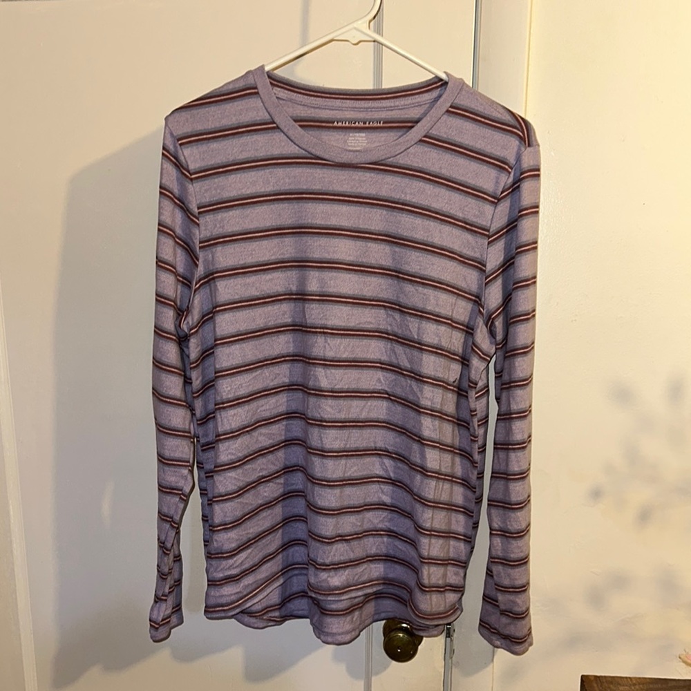 Men's Striped Long Sleeve Shirt
